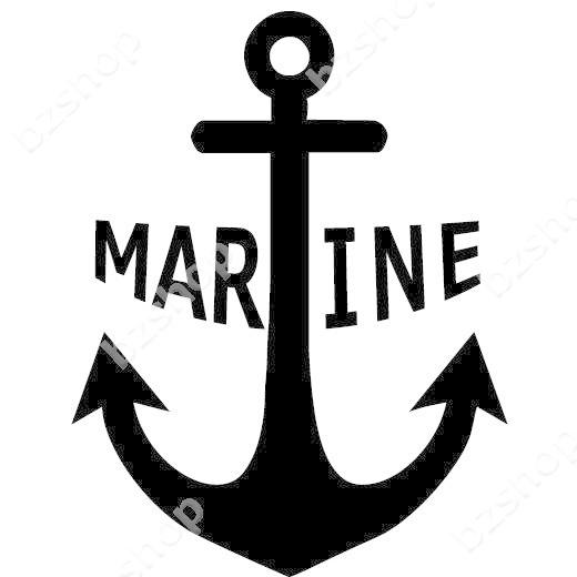 マリン イカリ ステッカー 車 窓 ガラス 用 おしゃれ 店舗 オリジナル