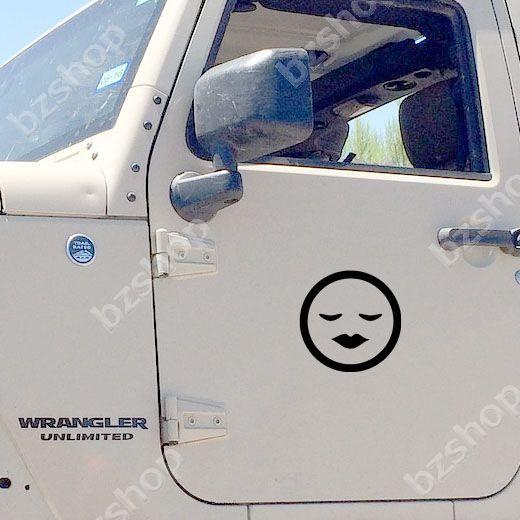 寝る 絵文字 眠り キス ステッカー 車 窓 ガラス 用 おしゃれ 店舗 オリジナル 給油口 名入れ 装飾 屋外 かっこいい Suv マーク バイク Bzshop Bzショップ 通販 Yahoo ショッピング