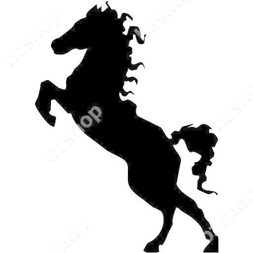 馬 ホース ステッカー 車 窓 ガラス 用 おしゃれ 店舗 オリジナル 給油口 名入れ 装飾 屋外 かっこいい Suv マーク バイク Bzshop Bzショップ 通販 Yahoo ショッピング