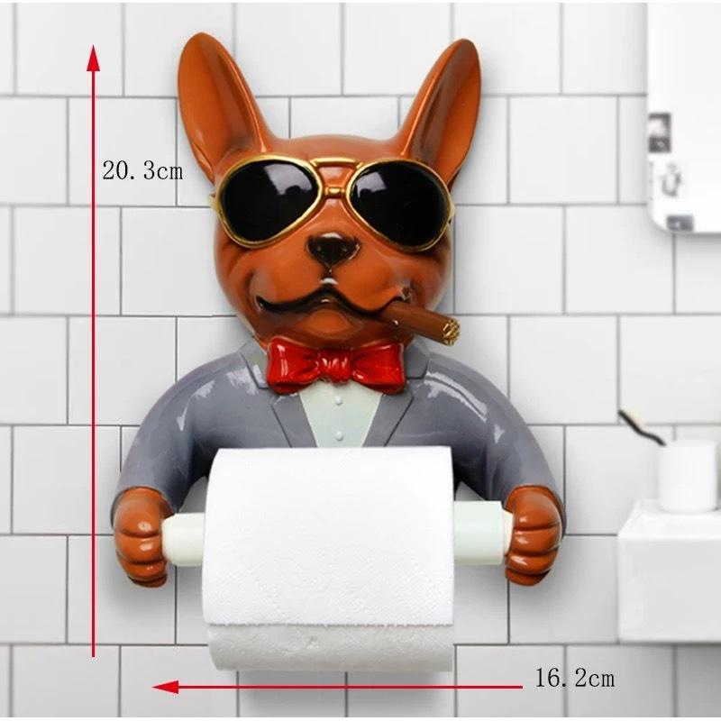 トイレットペーパー ホルダー ブルドッグ トイレ 犬 ブルドック トイレットペーパー ホルダー ブルドッグ トイレ 犬 ブルドック