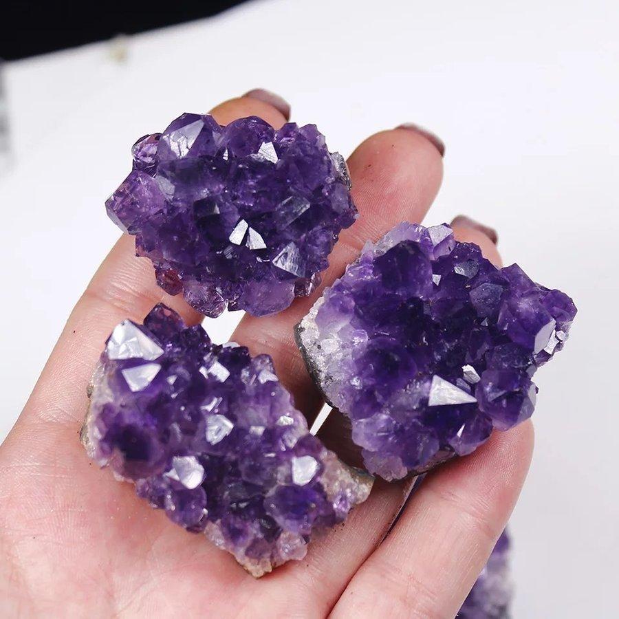 アメジスト 天然石 お守り パワーストーン 紫水晶 原石 クラスター