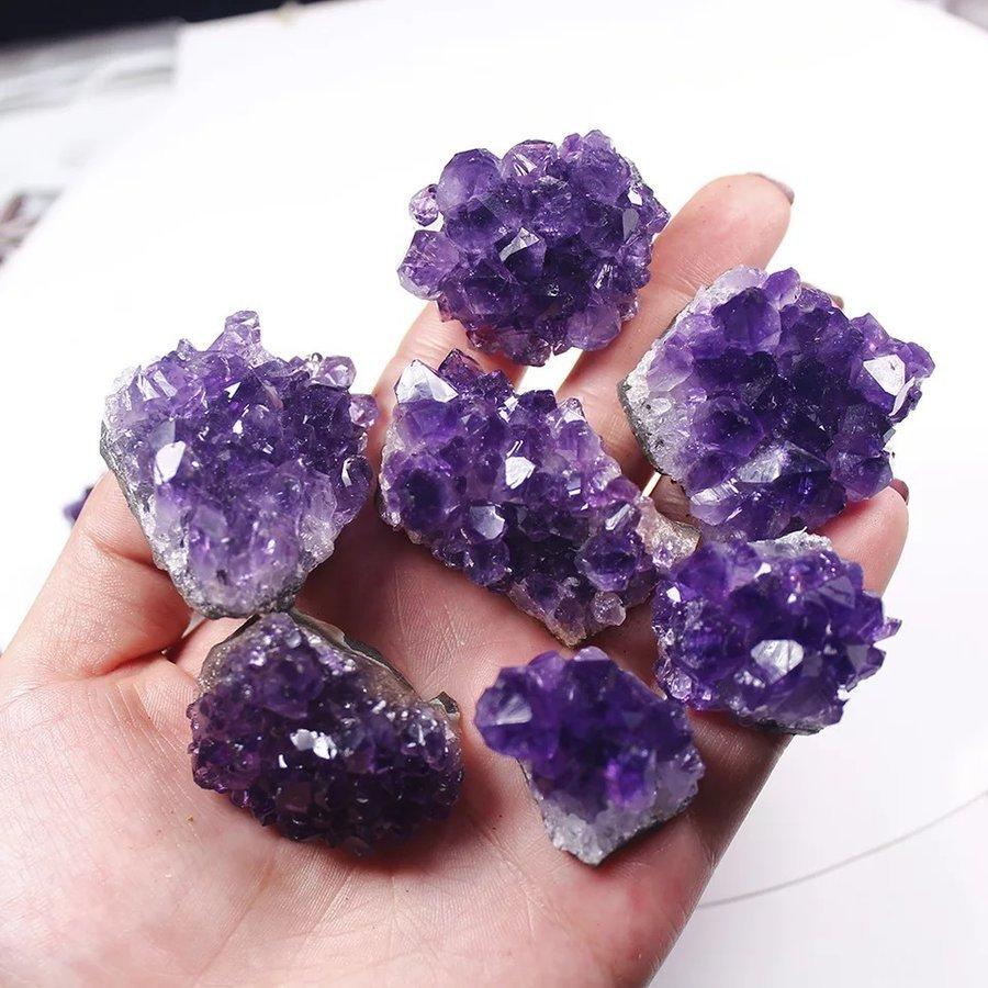 アメジスト 天然石 お守り パワーストーン 紫水晶 原石 クラスター