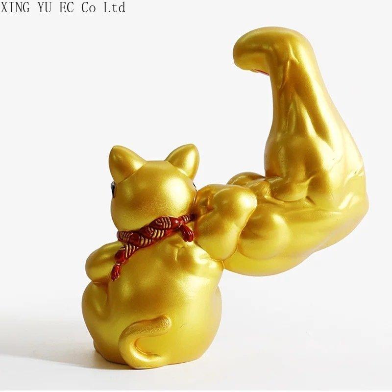 招き猫 面白い おもしろ 景品 筋肉グッズ 開運 置き物 マッチョ