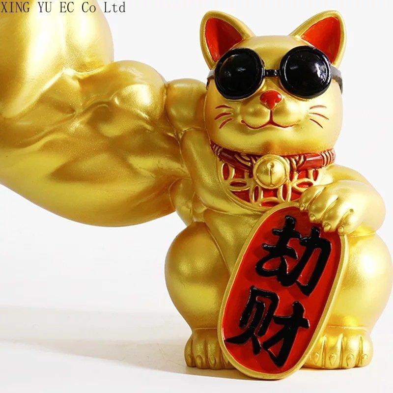 招き猫 面白い おもしろ 景品 筋肉グッズ 開運 置き物 マッチョ