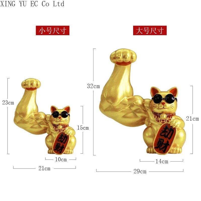 招き猫 面白い おもしろ 景品 筋肉グッズ 開運 置き物 マッチョ
