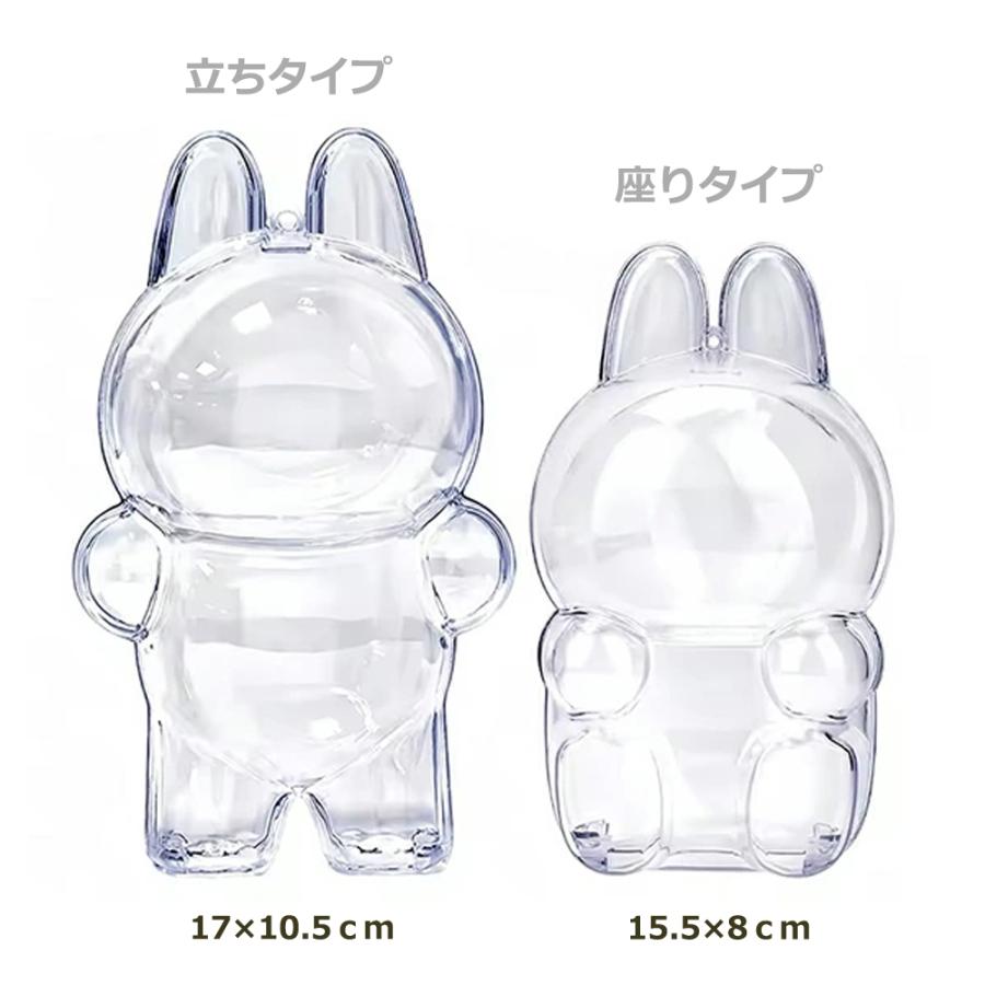 POP MART（ポップマート） ラブブ ケース LABUBU 透明 おすすめ クリア