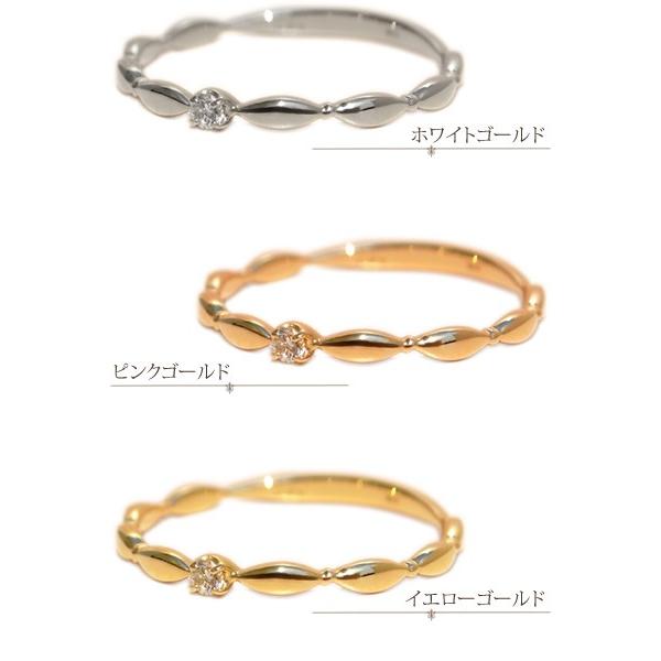 リング 指輪 レディース シンプル おしゃれ ダイヤモンド 18金 18k K18 10金 10k K10 天然石 宝石 誕生石 ファッションリング 人気 重ね付け デザイン 送料無料の画像