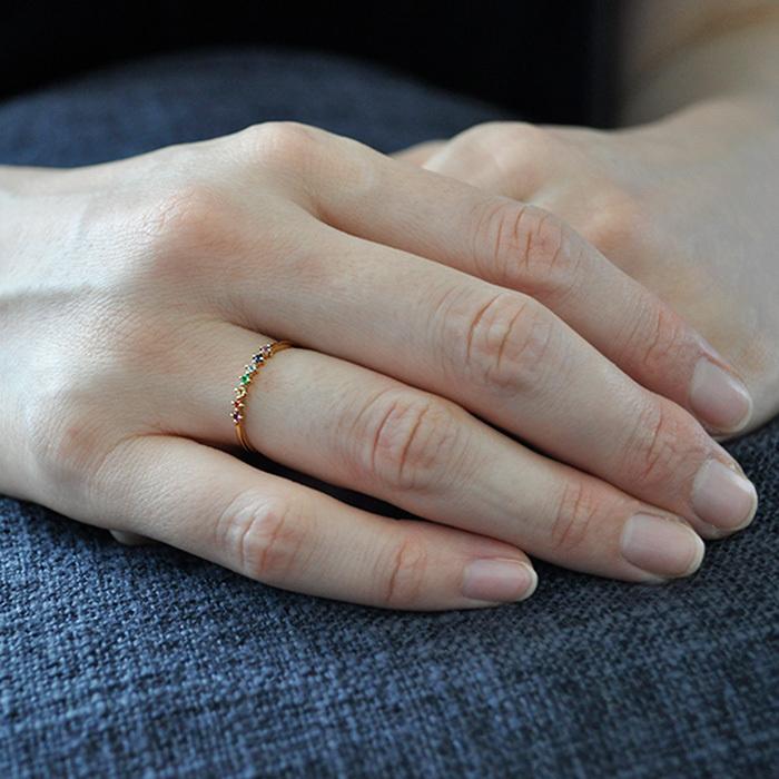 指輪 レディース リング ゴールド アミュレット シンプル おしゃれ 7