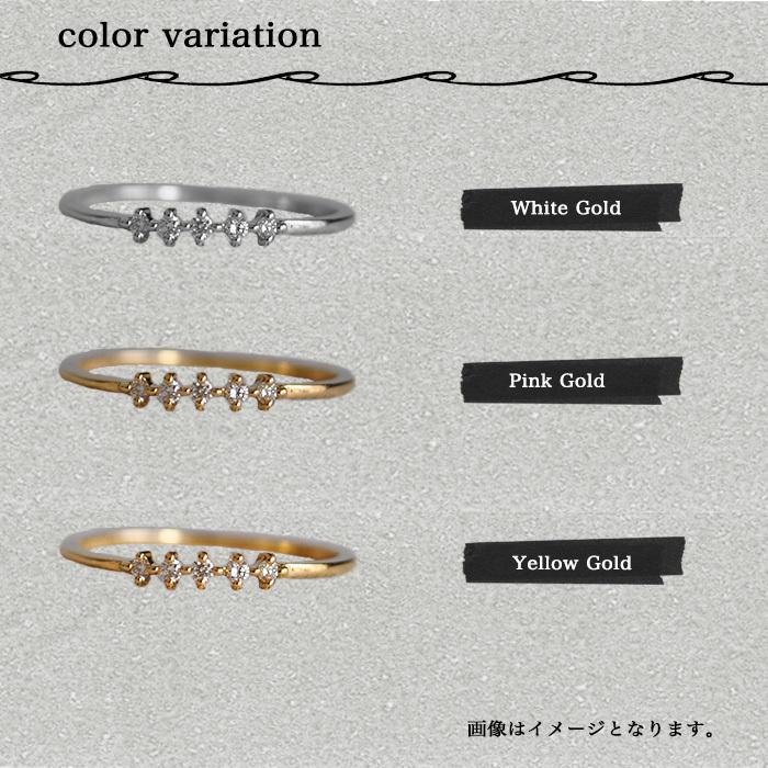 K18細めアスタリスク模様ゴールドリング　10号　71H2510-14 ハワイアンジュエリー 指輪 ゴールド リング K18 クロス サイドウェイ