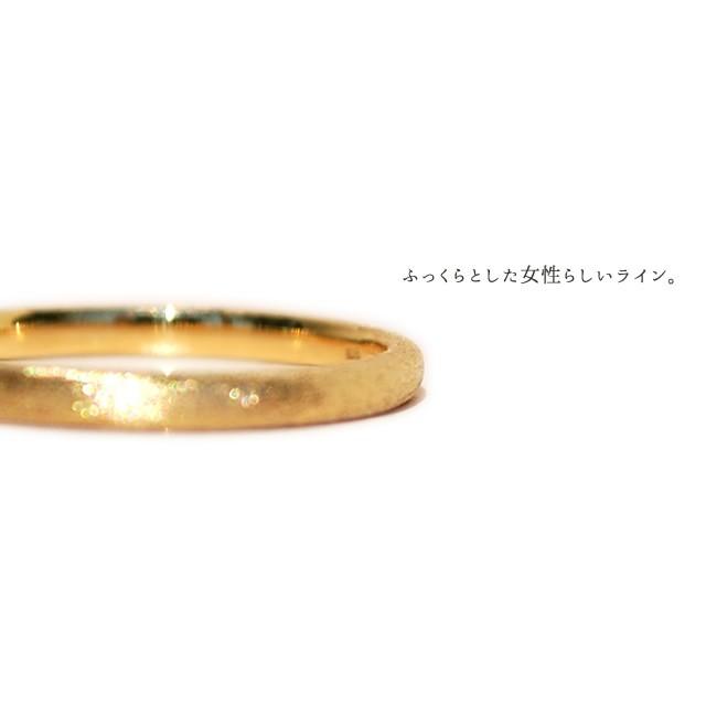 指輪 リング レディース シンプル K10 10金 10k 18金 18k K18 ピンキーリング おしゃれ 艶消し 人気 華奢 重ね付け デザイン 地金リング ペアリングの画像