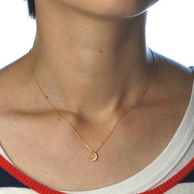 三日月 ネックレス レディース K18 18k 18金 ムーン 月形 地金 三日月 ネックレス レディース K18 18k 18金 ムーン 月形 地金