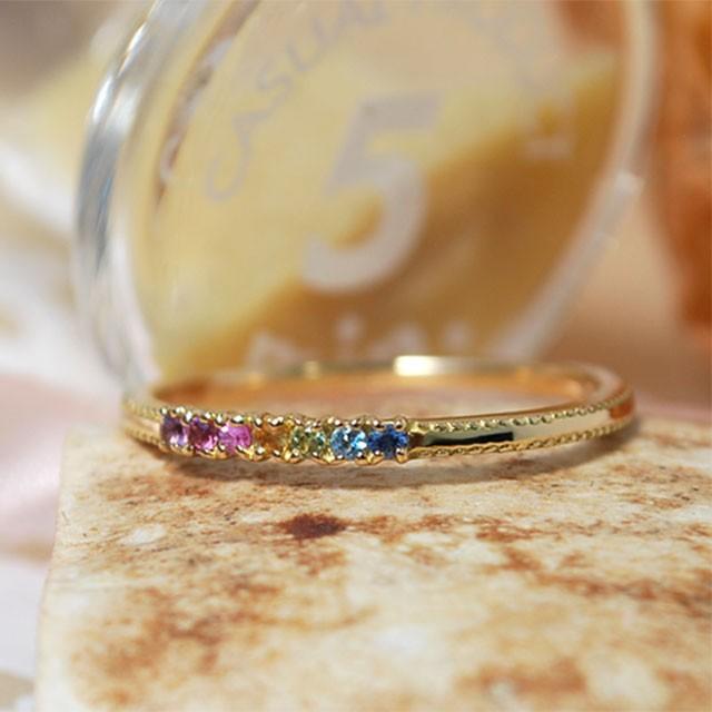 指輪 リング レディース アミュレットリング K10 10k 10金 K18 18k 18