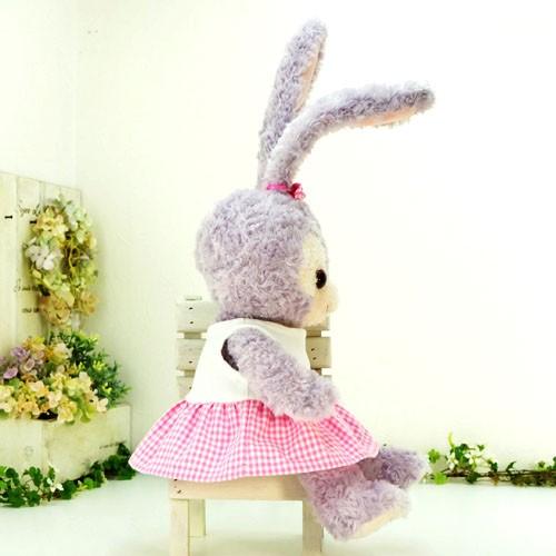 ステラルー 服 コスチューム ぬいぐるみ用 洋服 手作り ピンクチェック