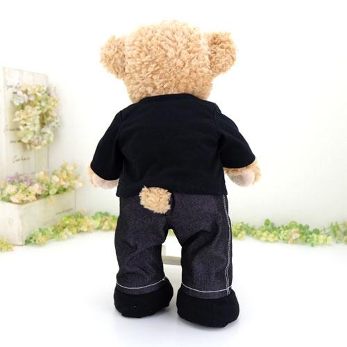 くまテディベアセット（エルモ、シェリーメイ、ダフィーなど） ダッフィー*シェリーメイコスチューム☆Sサイズ43cm☆水玉 ・おでかけ