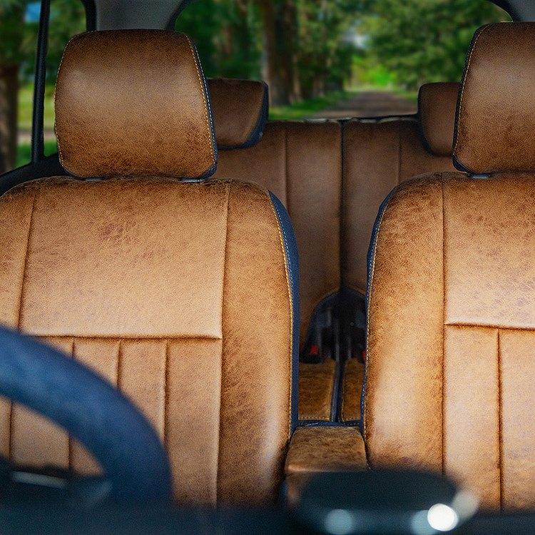 ジムニー レザリー デニム シートカバー 全席セット イクサス レザリー