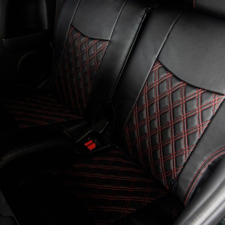 デリカ D：５ レザー シートカバー 全席セット レフィナード キルト