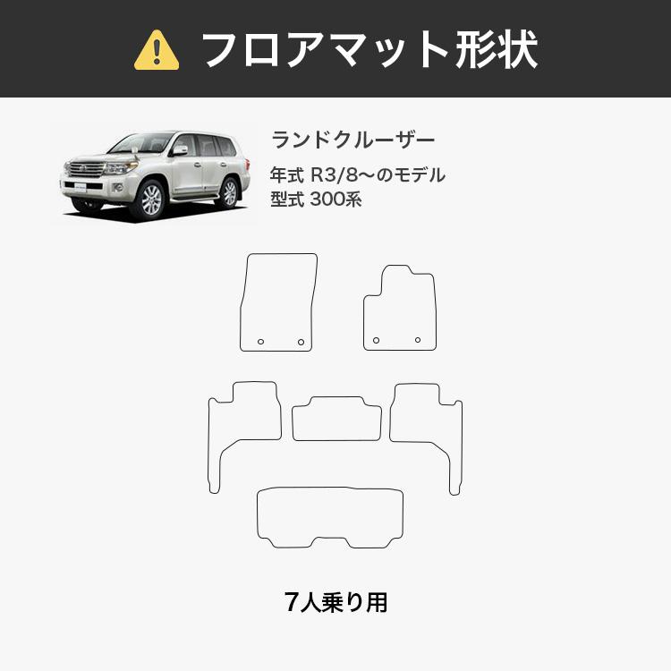 Sandii（サンディ） ランド クルーザー 3列車用 フロアマット Sandii