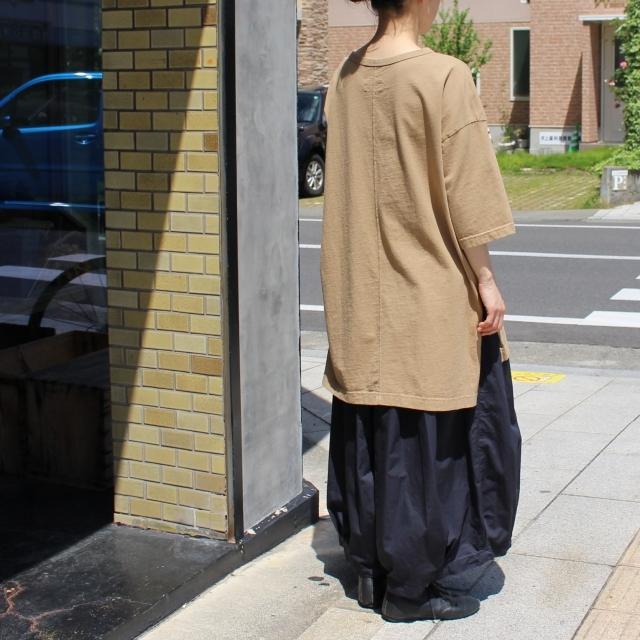 【20%OFF】Hands of creation USA18天竺サイドスリットロングT 1120819 ライトベージュ キャメル アーミーグリーン チャコール | Hands of creation | 10