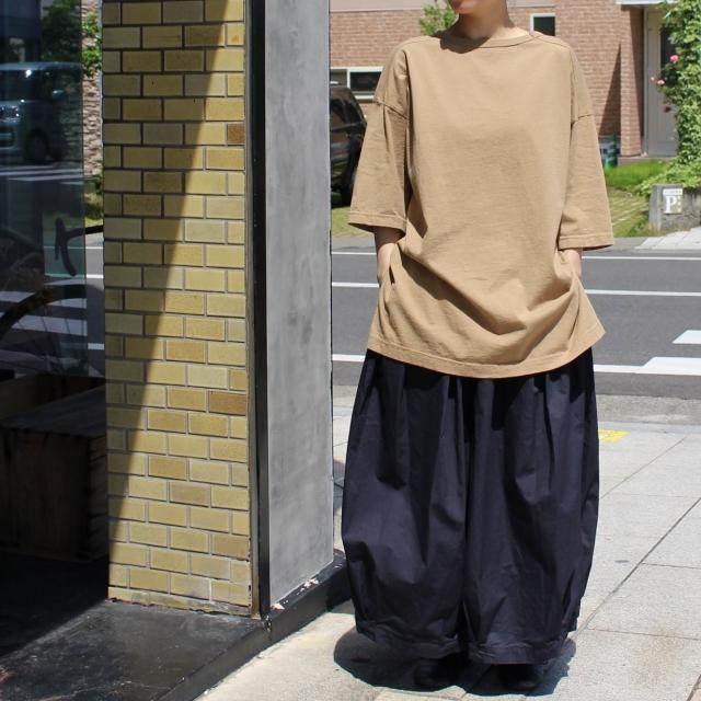 【20%OFF】Hands of creation USA18天竺サイドスリットロングT 1120819 ライトベージュ キャメル アーミーグリーン チャコール | Hands of creation | 11