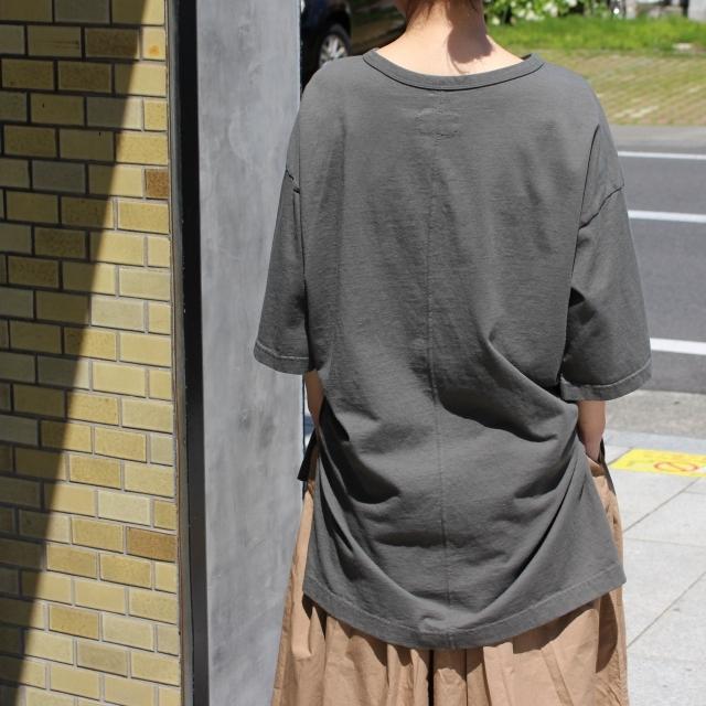 【20%OFF】Hands of creation USA18天竺サイドスリットロングT 1120819 ライトベージュ キャメル アーミーグリーン チャコール | Hands of creation | 13