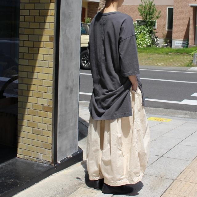 【20%OFF】Hands of creation USA18天竺サイドスリットロングT 1120819 ライトベージュ キャメル アーミーグリーン チャコール | Hands of creation | 18