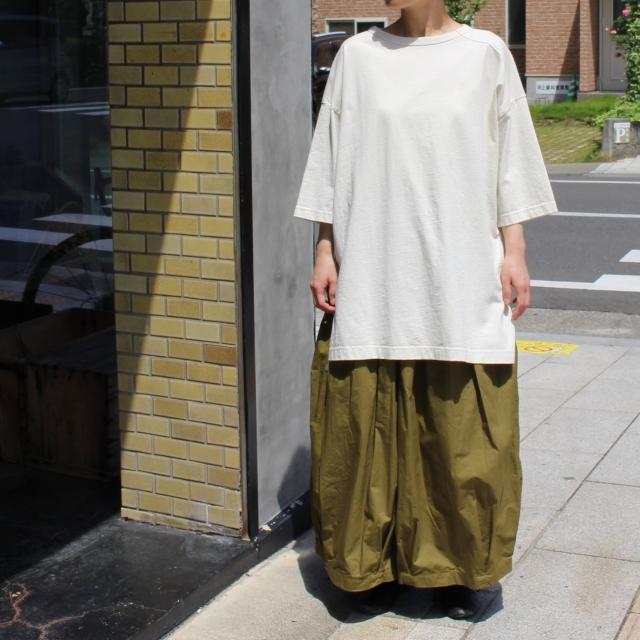 【20%OFF】Hands of creation USA18天竺サイドスリットロングT 1120819 ライトベージュ キャメル アーミーグリーン チャコール | Hands of creation | 02