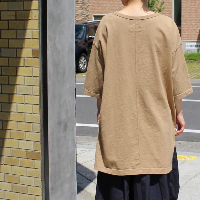 【20%OFF】Hands of creation USA18天竺サイドスリットロングT 1120819 ライトベージュ キャメル アーミーグリーン チャコール | Hands of creation | 08