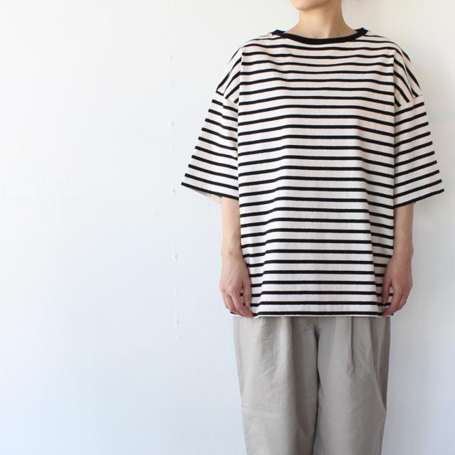 【20%OFF】Hands of creation ラフィーボーダーワイドクルー 1120825 2カラー | Hands of creation | 01