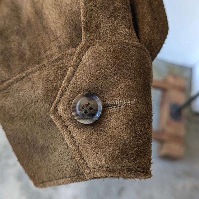 Soundman ホーススウェードハリントンジャケット Luke's / 143M-550A （Tan）の画像