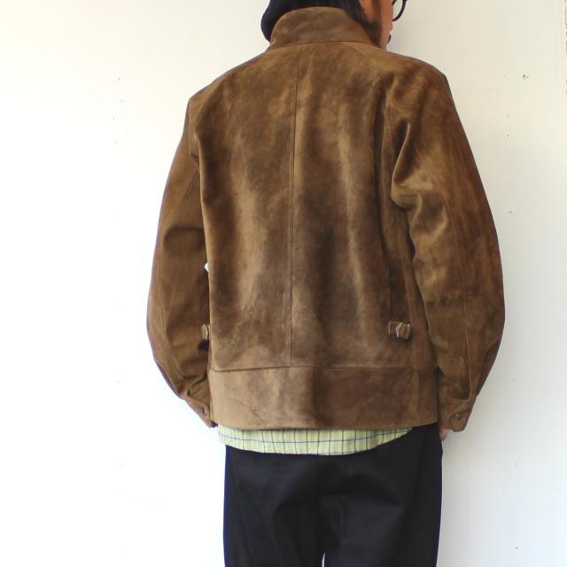 Soundman ホーススウェードハリントンジャケット Luke's / 143M-550A （Tan）の画像