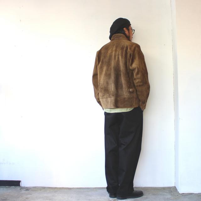 Soundman ホーススウェードハリントンジャケット Luke's / 143M-550A （Tan）の画像