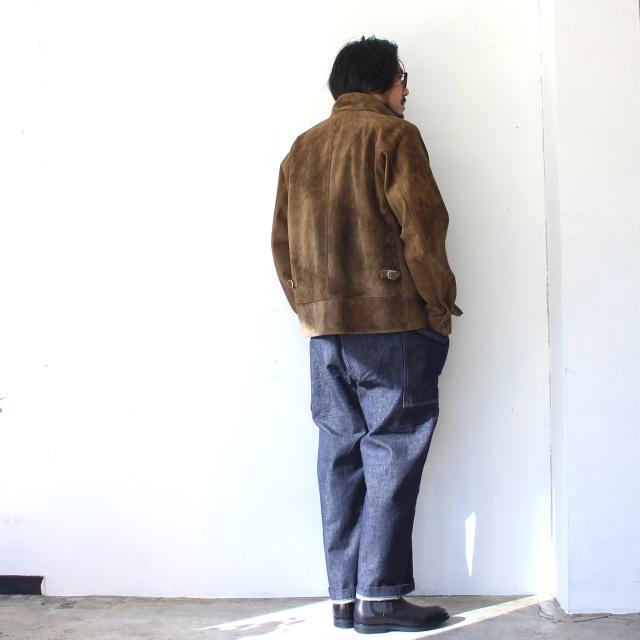Soundman ホーススウェードハリントンジャケット Luke's / 143M-550A （Tan）の画像