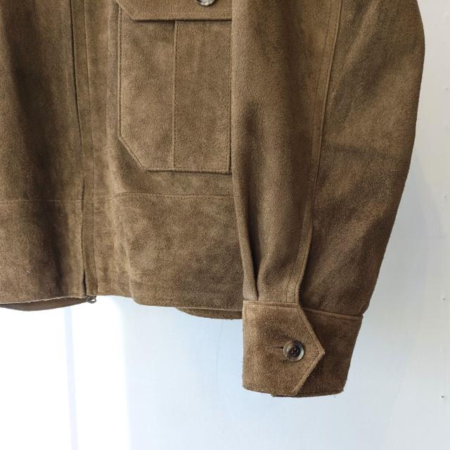 Soundman ホーススウェードハリントンジャケット Luke's / 143M-550A （Tan）の画像