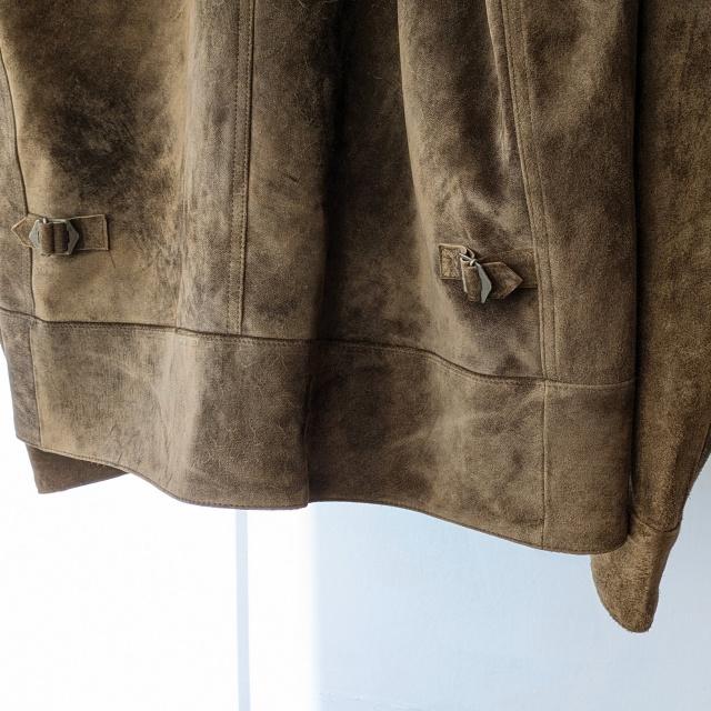 Soundman ホーススウェードハリントンジャケット Luke's / 143M-550A （Tan）の画像