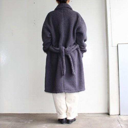 HARVESTY　ボアフリースガウンコート BOA-FLEECE GOWN COAT　A51706　（CHARCOAL） |  | 08