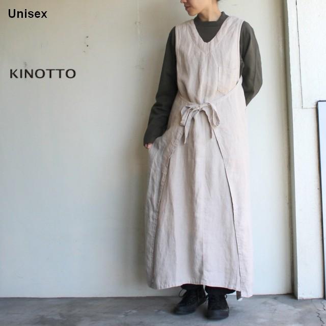 Kinotto リネンoxエプロンワンピース 251o 01 麻キナリ 251o 01kin1 C Countly 通販 Yahoo ショッピング