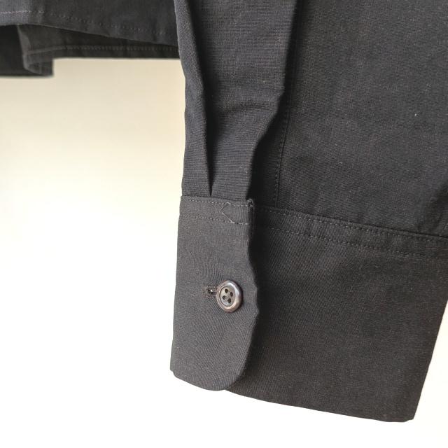 HAVERSACK 80/2高密度シャンブレー クロップドバンドカラーシャツ Chambray cropped bandcollar shirt / 322501　（Dark Brown） | HAVERSACK | 09