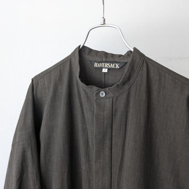 HAVERSACK 墨染ブロードバンドカラーワンピース Ink dyed broad bandcollar onepiece　322520 | HAVERSACK | 01