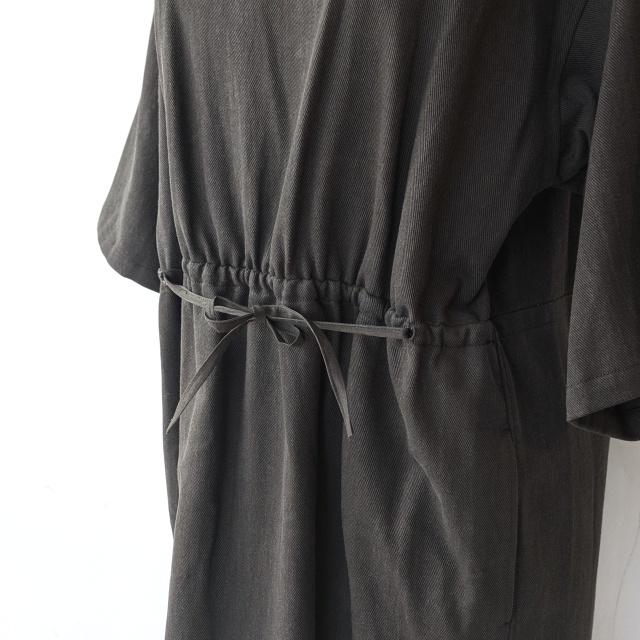 HAVERSACK 墨染ツイル5分袖ワンピース Ink dyed twill half-sleeve onepiece / 322530 | HAVERSACK | 14