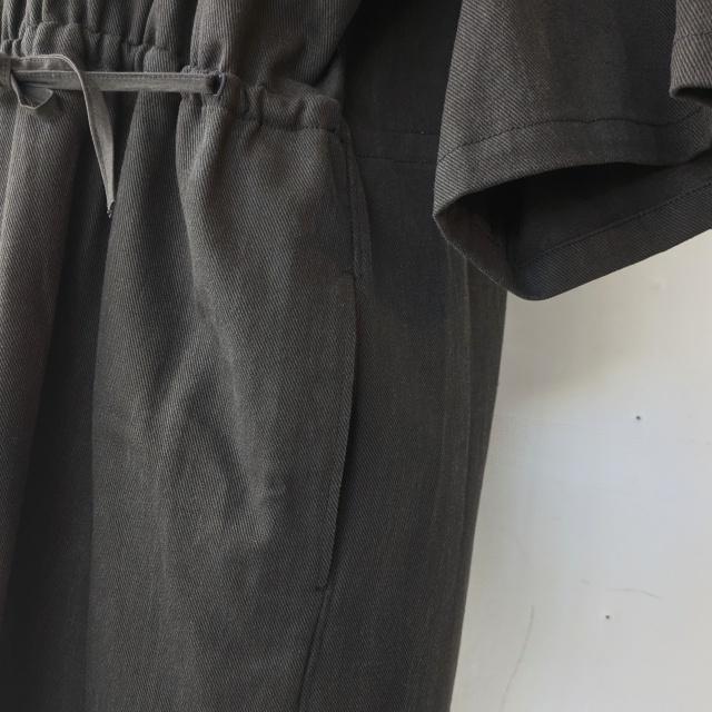 HAVERSACK 墨染ツイル5分袖ワンピース Ink dyed twill half-sleeve onepiece / 322530 | HAVERSACK | 15