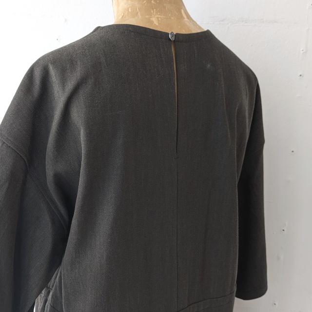 HAVERSACK 墨染ツイル5分袖ワンピース Ink dyed twill half-sleeve onepiece / 322530 | HAVERSACK | 16