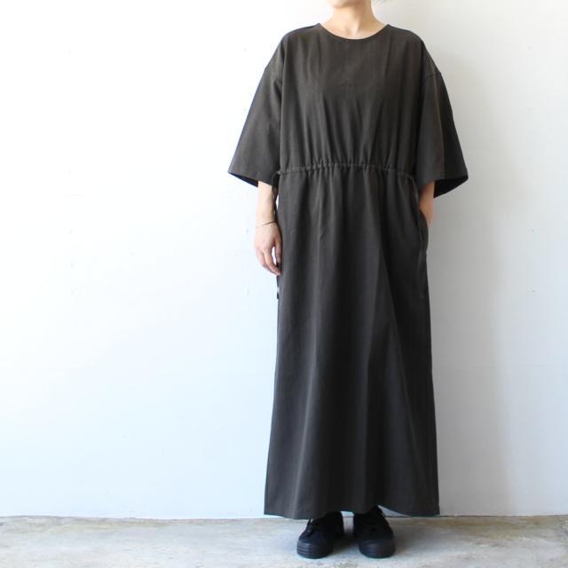 HAVERSACK 墨染ツイル5分袖ワンピース Ink dyed twill half-sleeve onepiece / 322530 | HAVERSACK | 08