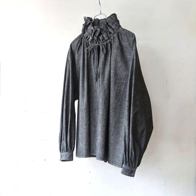 HAVERSACK ダンガリーダブルフリルカラーPOシャツ Dungaree Double Frill P/O Shirt / 322624 | HAVERSACK | 11