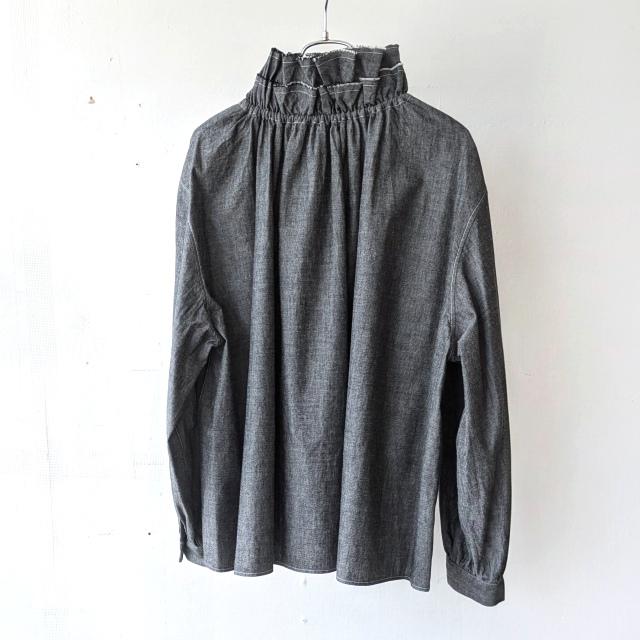 HAVERSACK ダンガリーダブルフリルカラーPOシャツ Dungaree Double Frill P/O Shirt / 322624 | HAVERSACK | 15