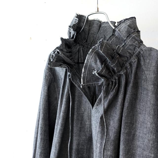HAVERSACK ダンガリーダブルフリルカラーPOシャツ Dungaree Double Frill P/O Shirt / 322624 | HAVERSACK | 16