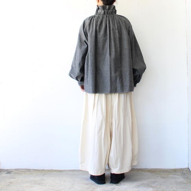 HAVERSACK ダンガリーダブルフリルカラーPOシャツ Dungaree Double Frill P/O Shirt / 322624 | HAVERSACK | 03