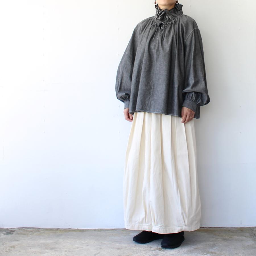 HAVERSACK ダンガリーダブルフリルカラーPOシャツ Dungaree Double Frill P/O Shirt / 322624 | HAVERSACK | 05