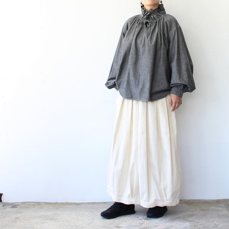 HAVERSACK ダンガリーダブルフリルカラーPOシャツ Dungaree Double Frill P/O Shirt / 322624 | HAVERSACK | 07