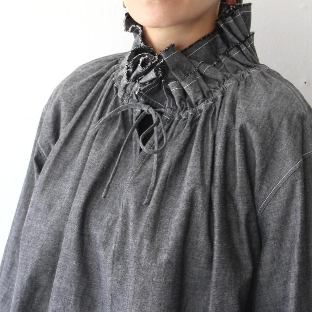 HAVERSACK ダンガリーダブルフリルカラーPOシャツ Dungaree Double Frill P/O Shirt / 322624 | HAVERSACK | 08