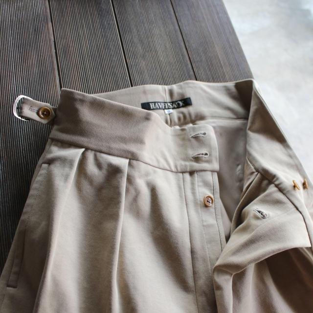 HAVERSACK ハバーサック キャバリーツイルキュロット 362006 ベージュ ブラック | HAVERSACK | 12